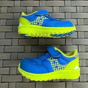 Saucony Kids Sneakers - Blue and Neon Yellow